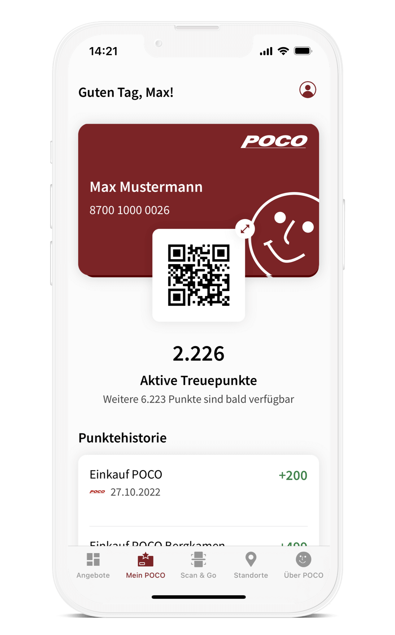 POCO App Kundenkarte